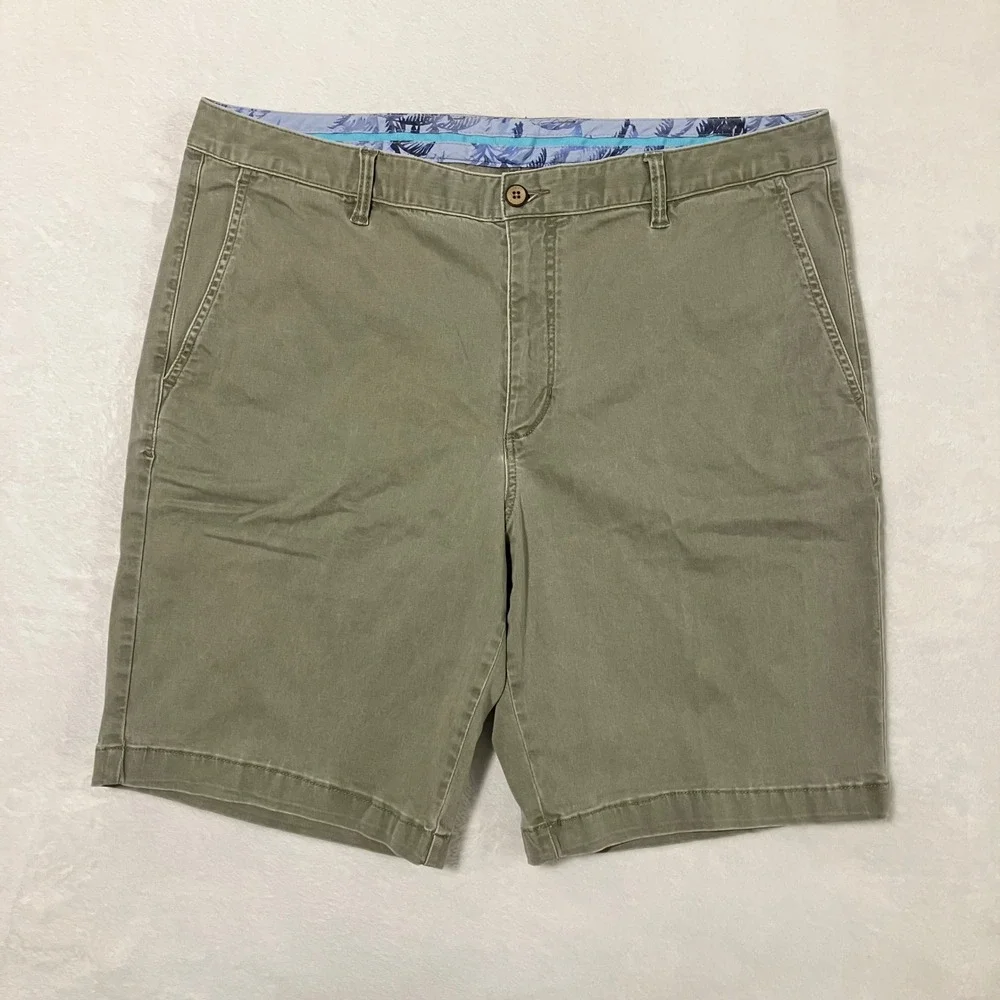 Tommy Bahama Boracay Chino Shorts Men's Size 38 Lot of 3 Flat Front Green Tan